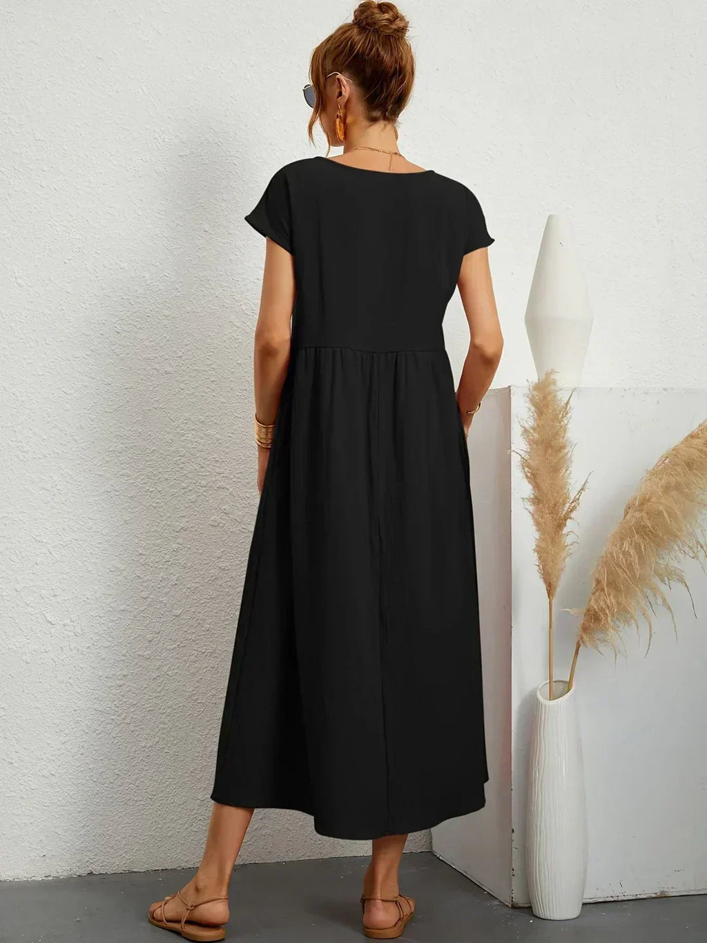 Gabrielle | Elegant Flowing Midi Dress