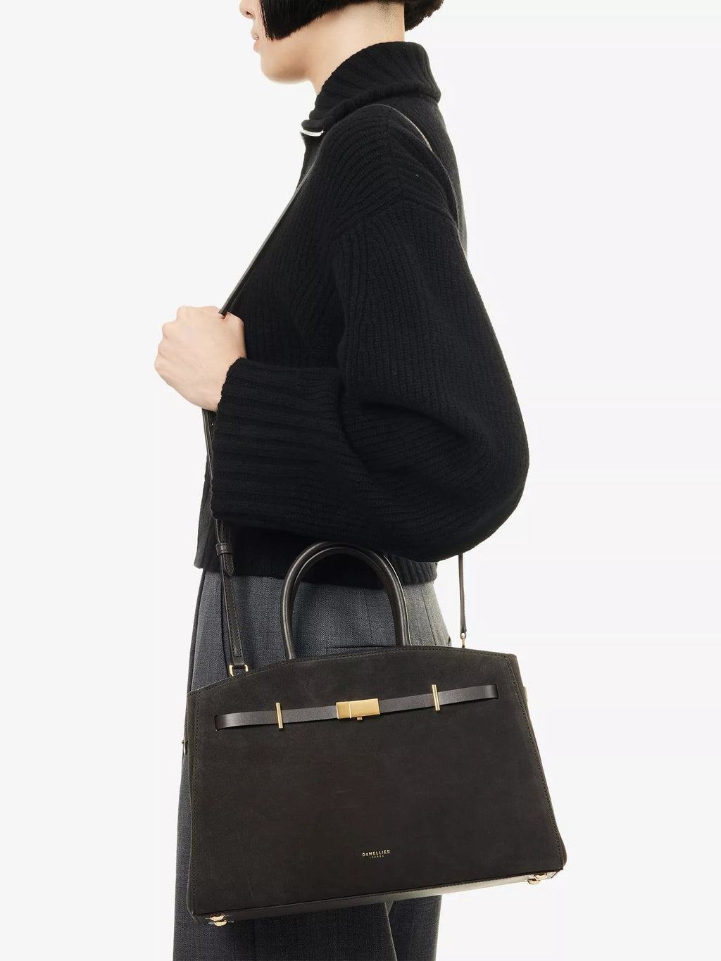 Amélisse - Stylish Midi Leather Handbag