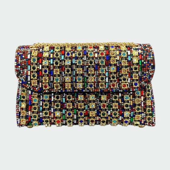 Laviera - Chic Chain Coloured Diamond Shoulder Bag