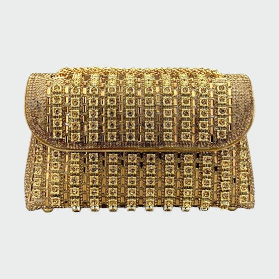Laviera - Chic Chain Coloured Diamond Shoulder Bag