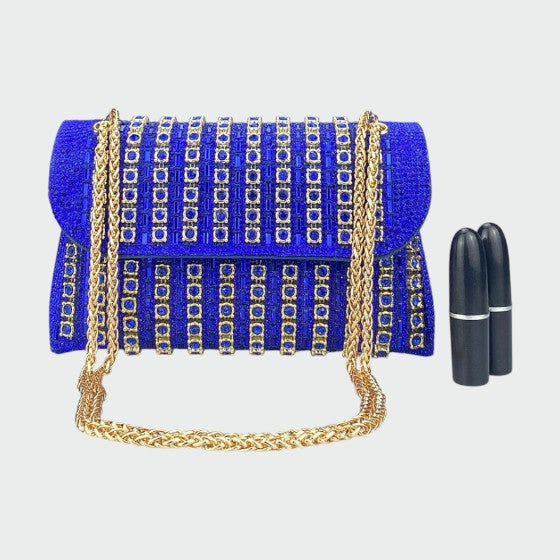 Laviera - Chic Chain Coloured Diamond Shoulder Bag