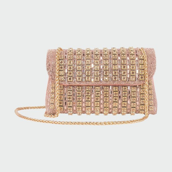 Laviera - Chic Chain Coloured Diamond Shoulder Bag